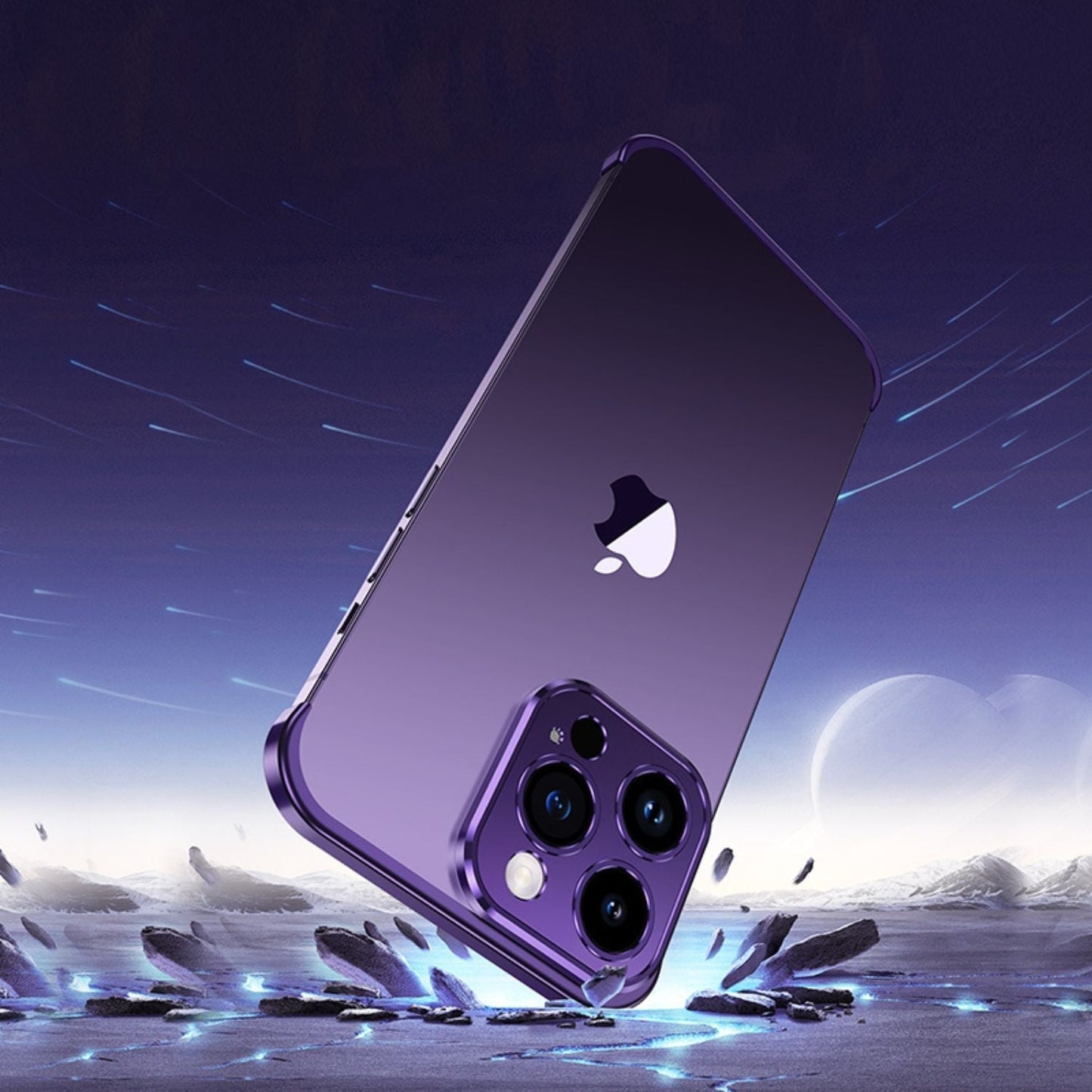 Norvo | Ultra-tynn metalldeksel for iPhone – Usynlig beskyttelse, slank og slitesterk telefongrende