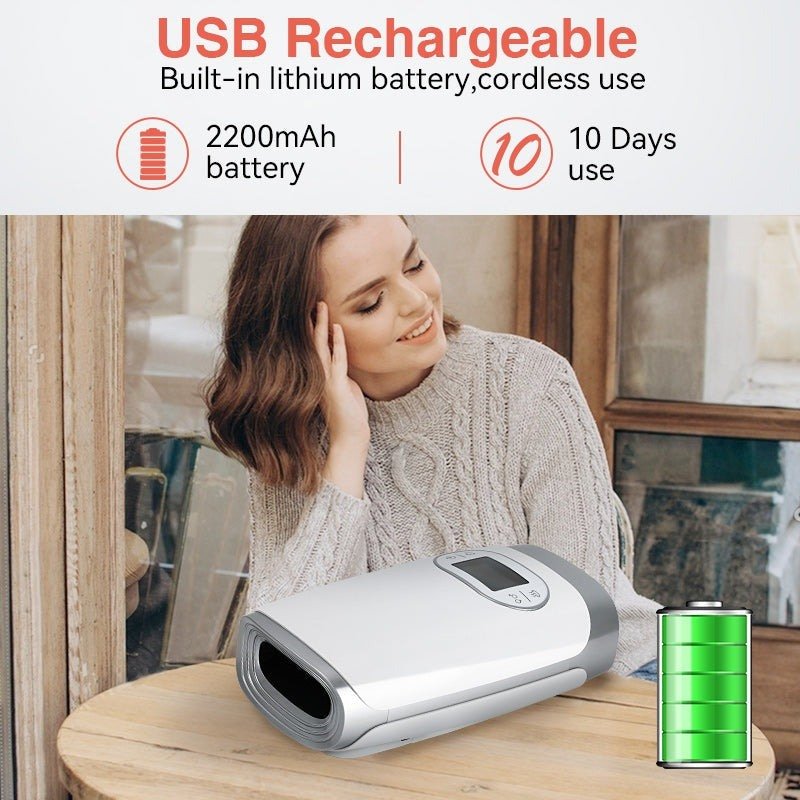 Norvo | Elektrisk Håndmassør med Kompresjon – Lindring for Artritt & Håndsmerter