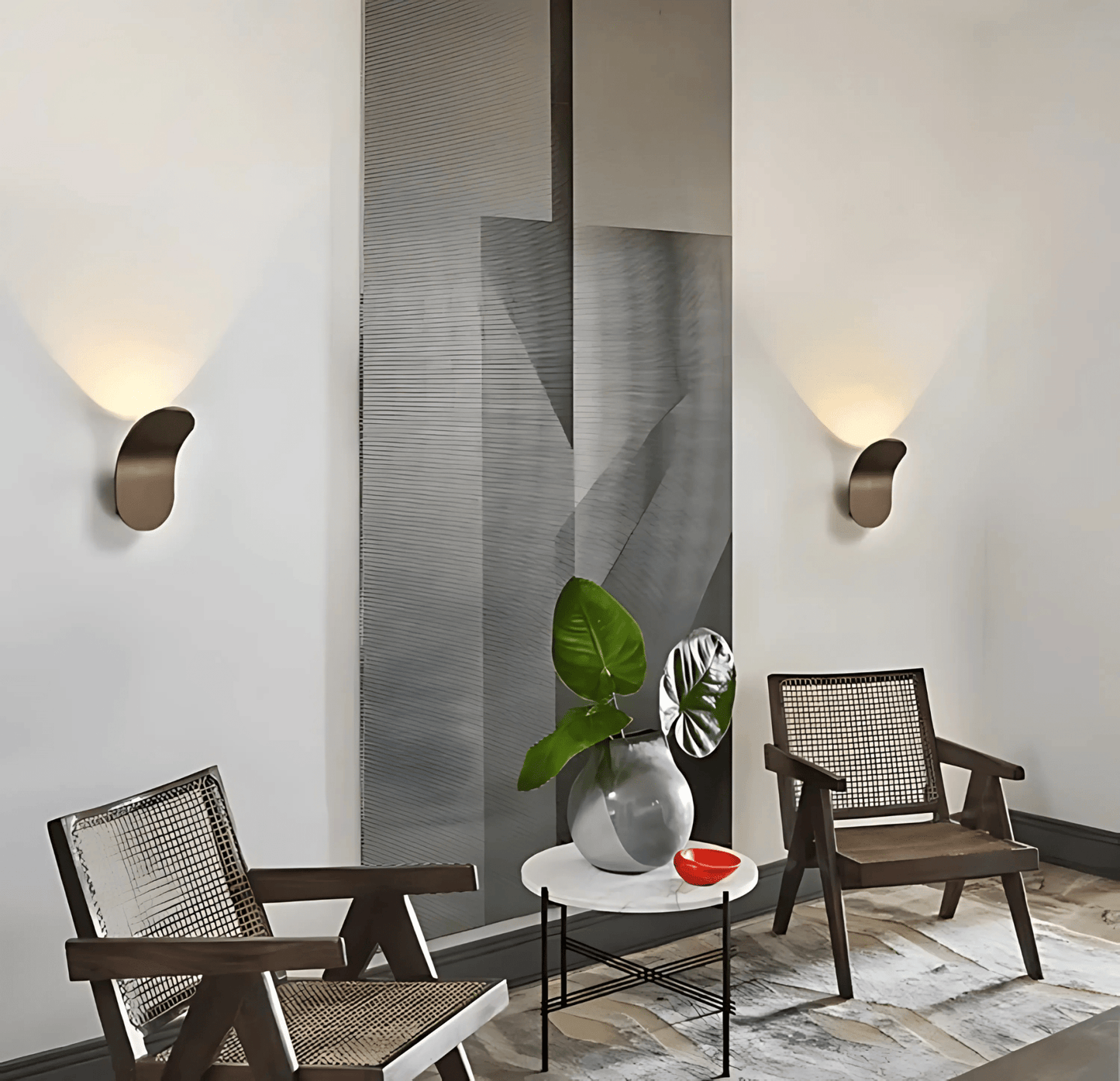 Norvo | Moderne Buet Vegglampe med LED Lys