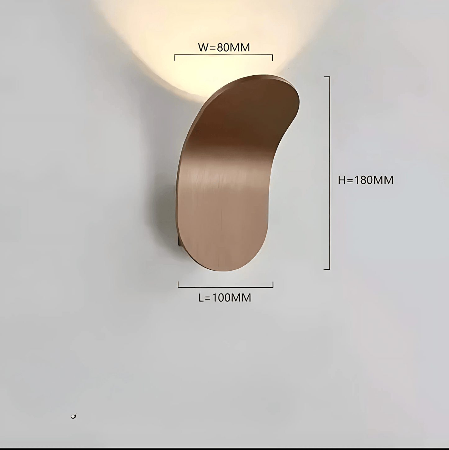Norvo | Moderne Buet Vegglampe med LED Lys