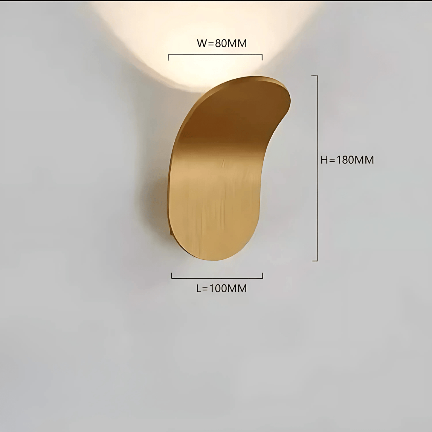 Norvo | Moderne Buet Vegglampe med LED Lys