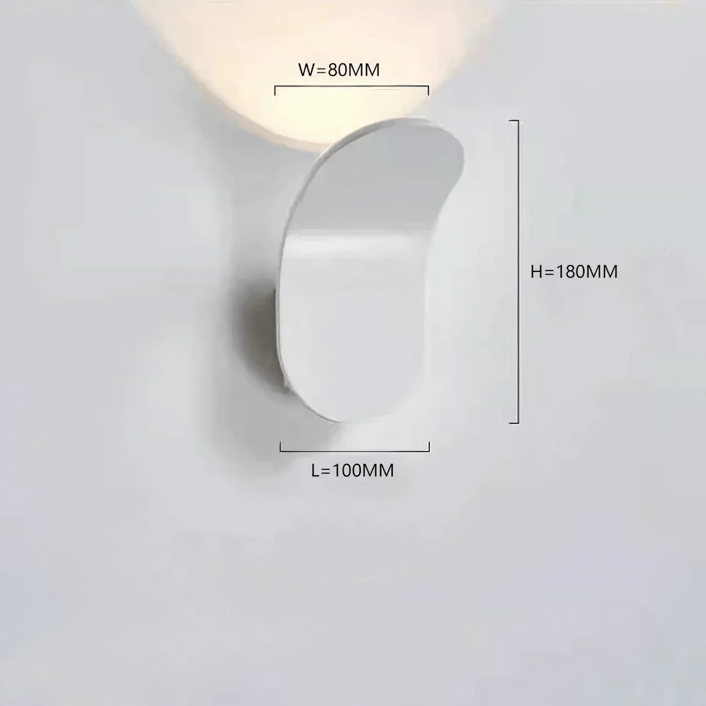 Norvo | Moderne Buet Vegglampe med LED Lys