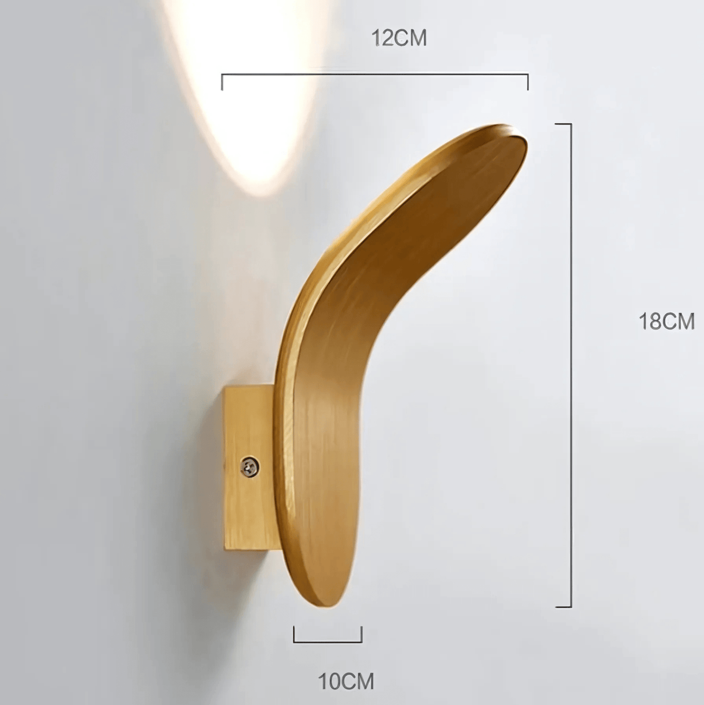 Norvo | Moderne Buet Vegglampe med LED Lys
