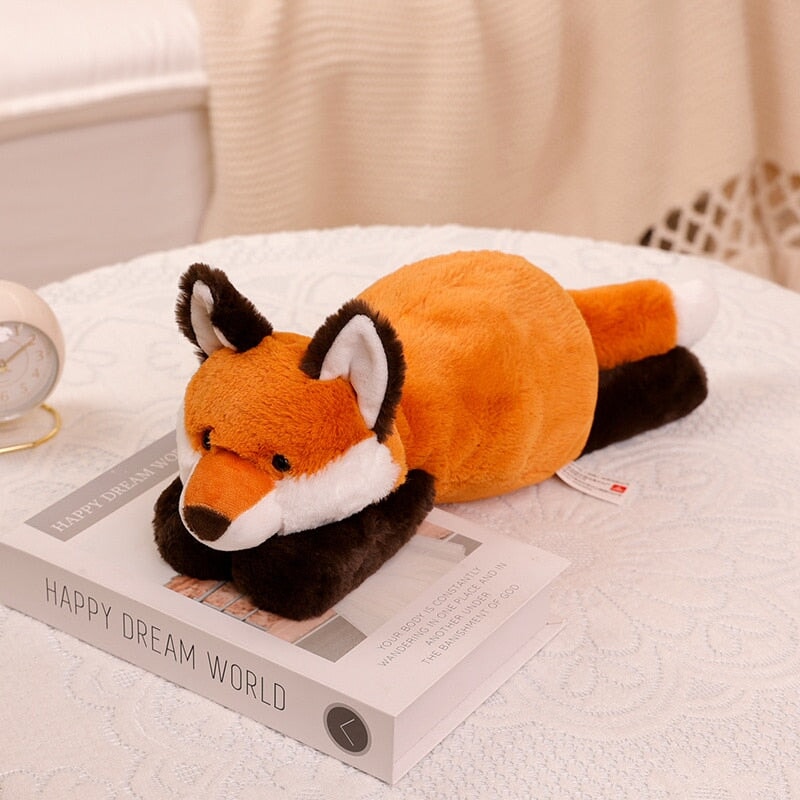 Norvo | Laying Sloth og Fox Raccoon Krokodille Plushie Venner