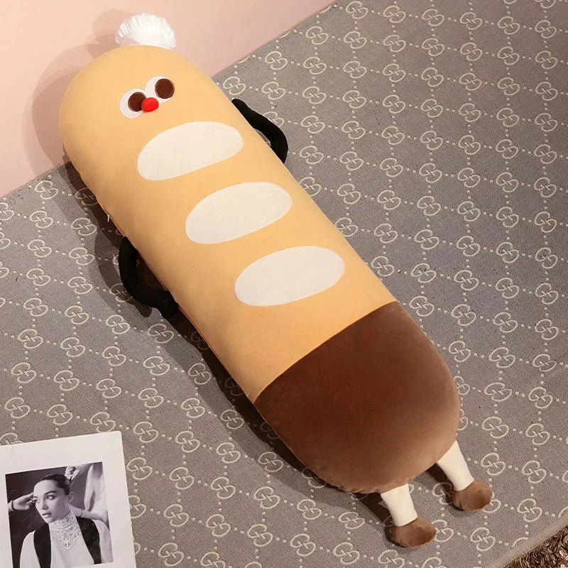Norvo | Lang Snuggly Funny Baguette Brød Plushies