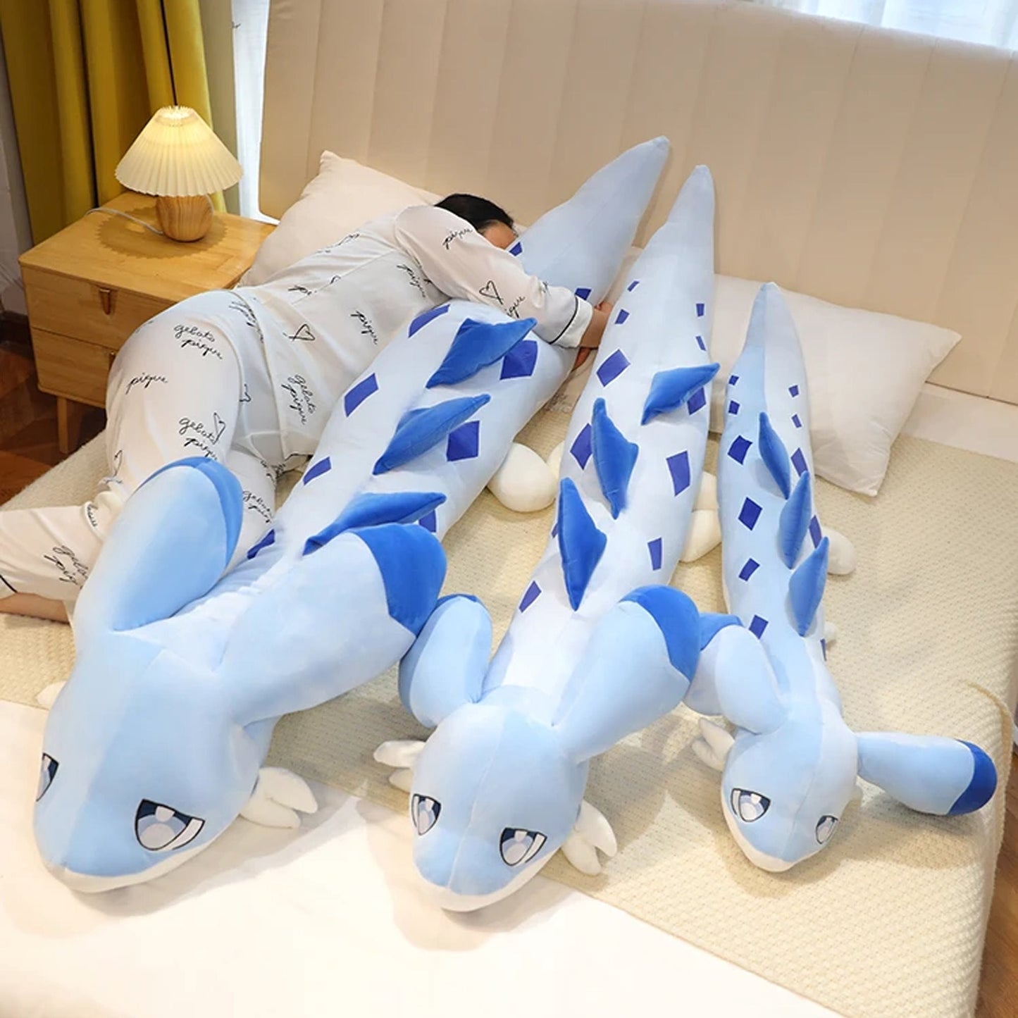 Norvo | Sofi the Long Kawaii Baby Blue Hybrid Drage Plushie