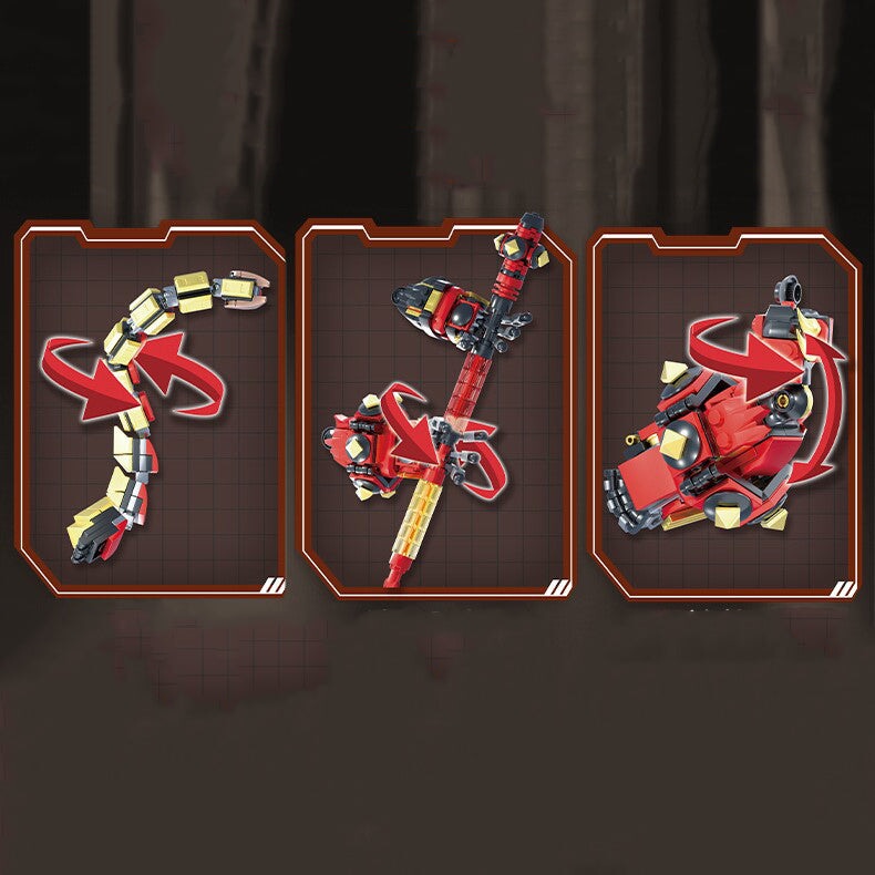 Norvo | The Great Monkey King Collection Dark Knight Sun Wukong Byggesteiner