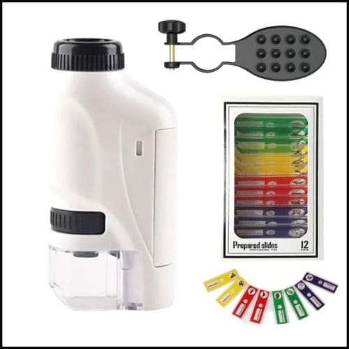 Norvo | KiddyScope™ Bærbar Lommimikroskop med Justerbar 60-120x zoom