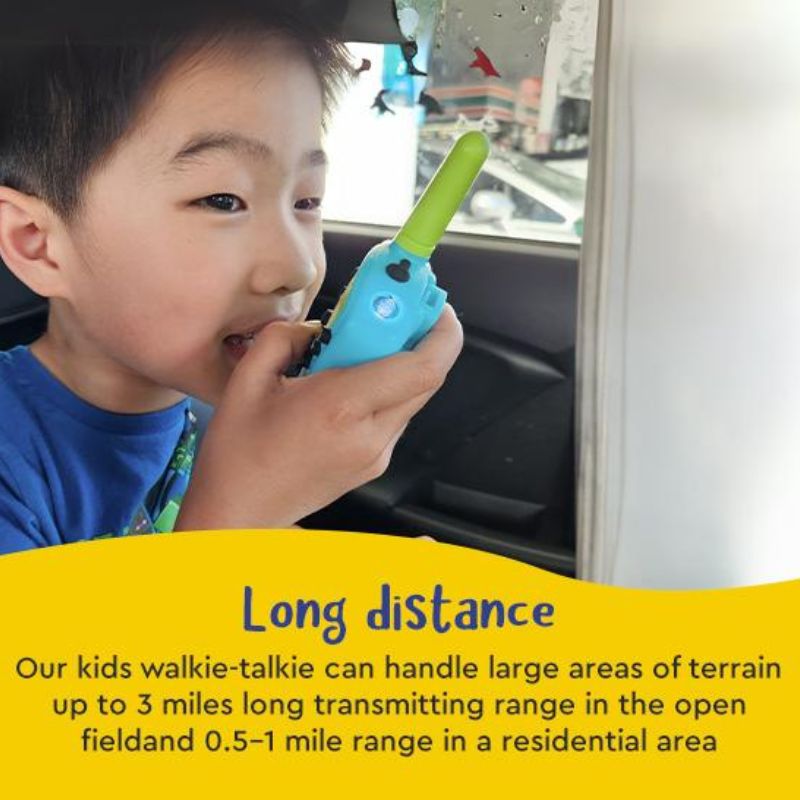 Walkie Talkie Set 3-Pieces - Klar Lyd, Lang Rekkevidde, Perfekt for Aldersgruppen 3-12 Eventyr