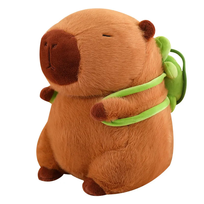 Norvo | Søt Capybara Pluss med Skilpadde Ryggsekk - CapyBuddy