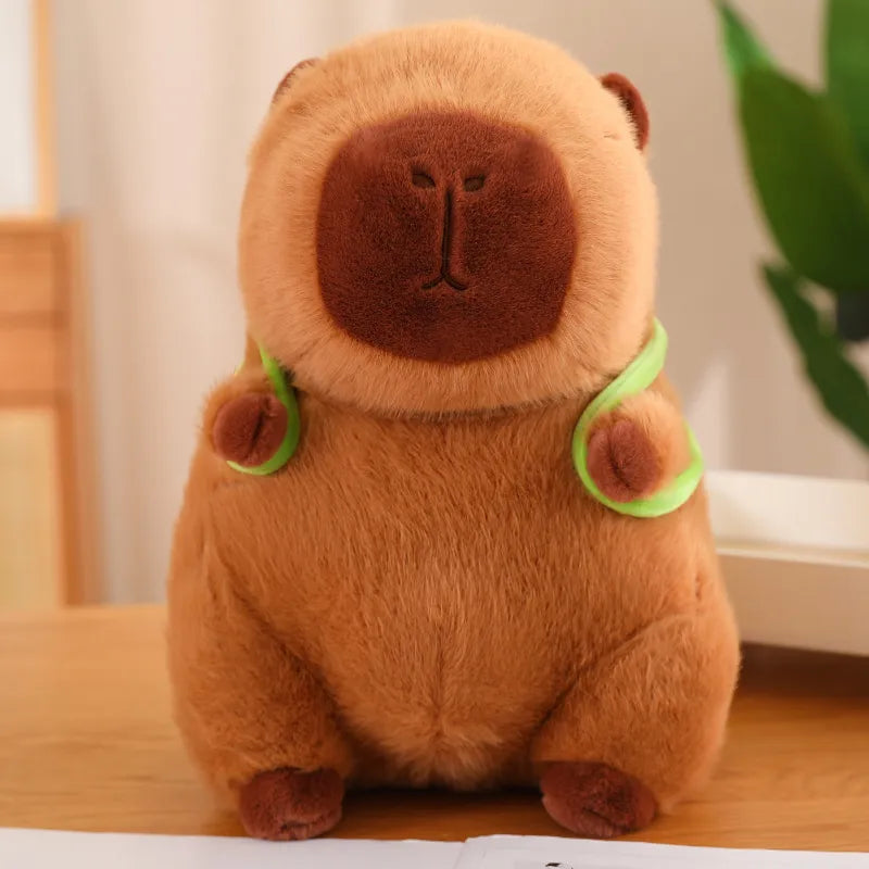 Norvo | Søt Capybara Pluss med Skilpadde Ryggsekk - CapyBuddy