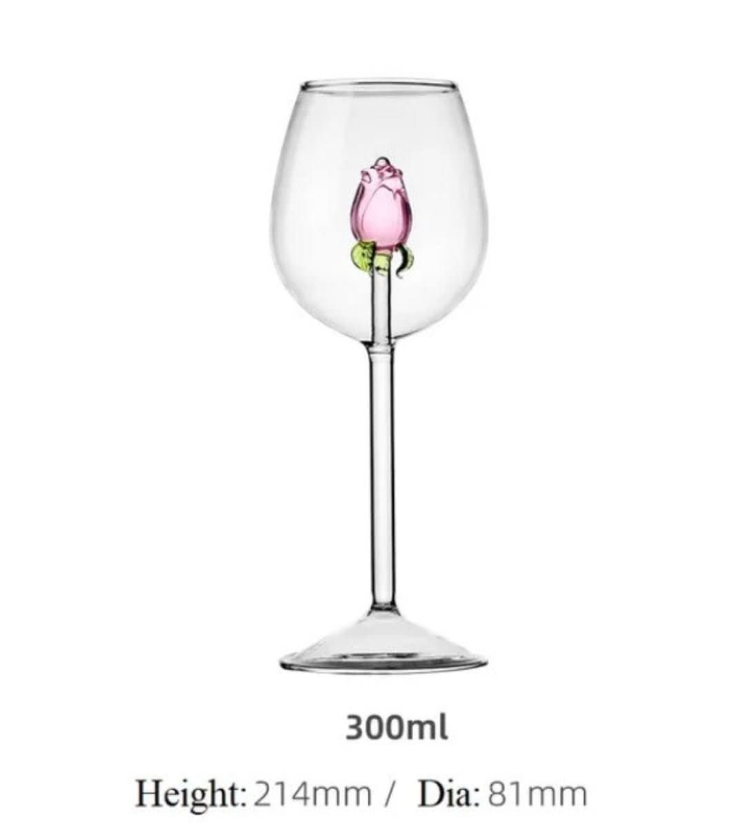 Norvo | La Vie En Rose | Champagne Glass - Håndlaget