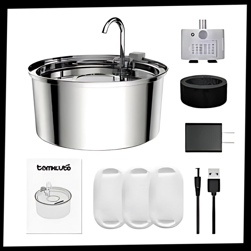 Drikkefontene for katter med stor kapasitet