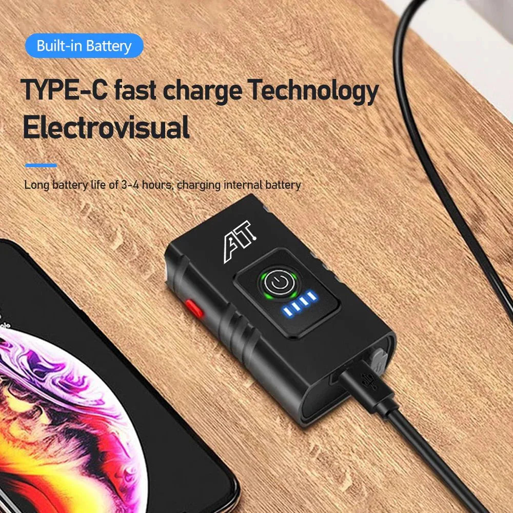 Norvo | LED Sykkellys – Oppladbart sykkellys med 6 moduser for optimal synlighet og sikkerhet