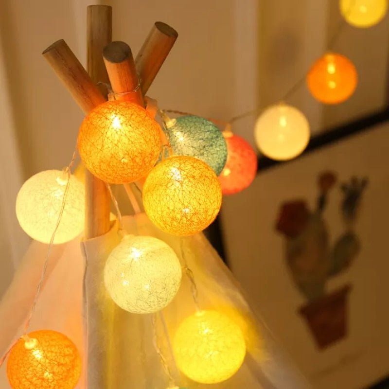 Norvo | LED Bomull Ball Garnlykt