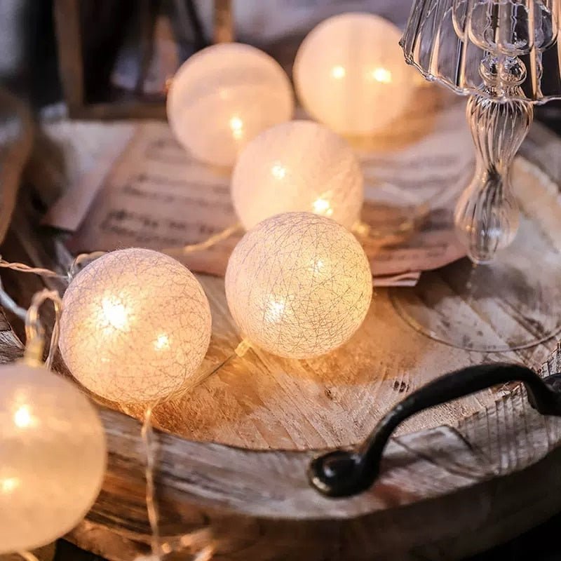 Norvo | LED Bomull Ball Garnlykt