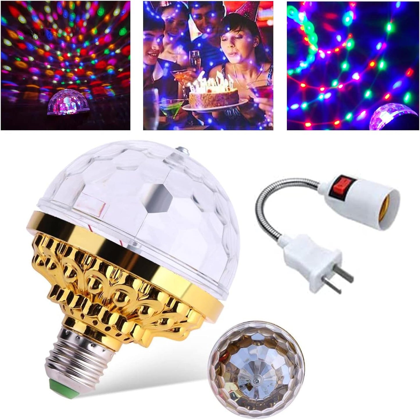 Norvo | LED Disco Party Lampe – PartyGlow Spin