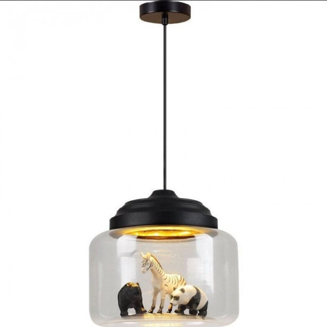 Norvo | Smaller Zoo | Pendellampe med glasskjerm