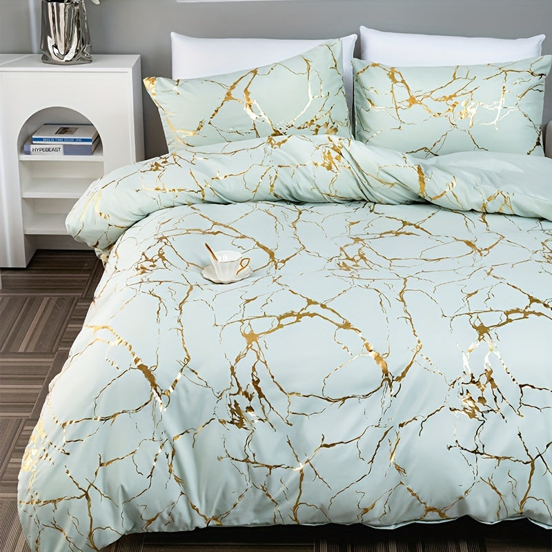 Norvo | Marmorprint Luksus Duvet Cover Sett