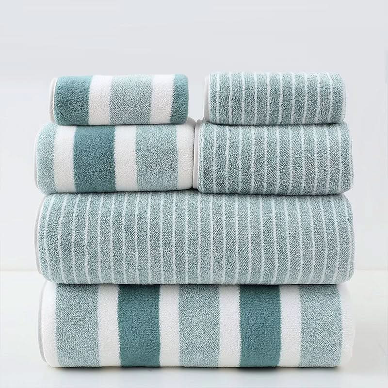 Norvo | 8-delt korallsfleece håndklesett – Ultra-mykt & hurtig-tørkende