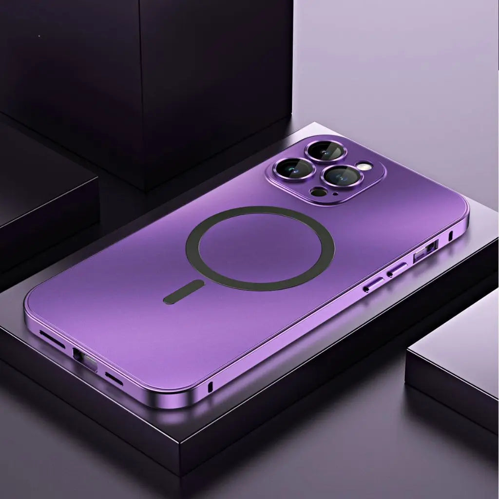 Norvo | Magnetisk metall skall for iPhone – Robust beskyttelse med et elegant design og MagSafe-kompatibilitet