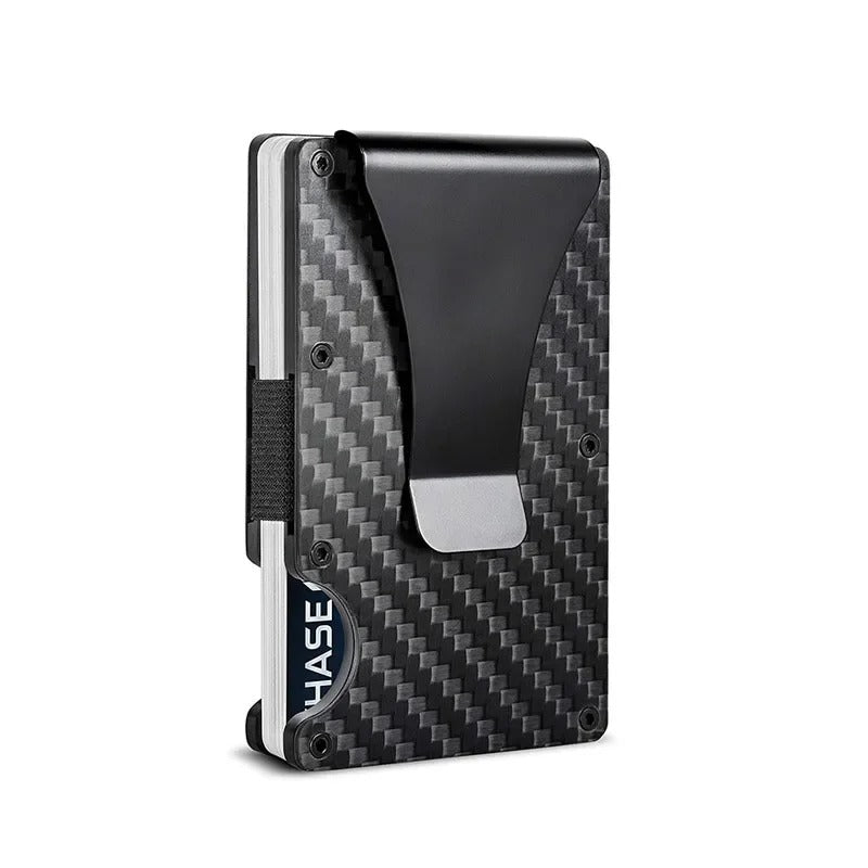 Norvo | Titanium Matte Cobalt Kortholder – Slank & Stilig RFID-lommebok for Menn & Kvinner