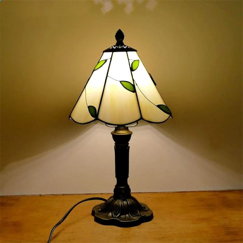 Norvo | Retro Baroque Tiffany Glass LED Bordlampe E27