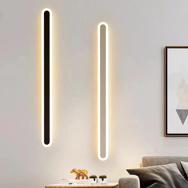 Norvo | Utendørs IP65 Vanntett Lineær Vegglampe | Minimalistisk Metal Design. Dimmable LED Alternativer for Hager & Terrasser