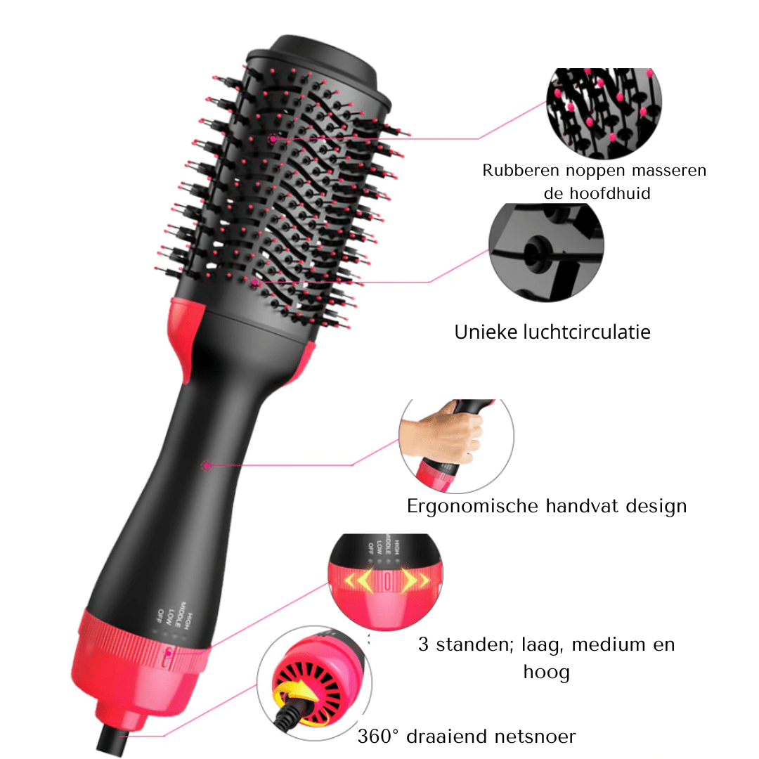 Norvo | MELLA PROSTYLE – 4-i-1 Hårføner og Styler for Uanstrengt Frisyrer