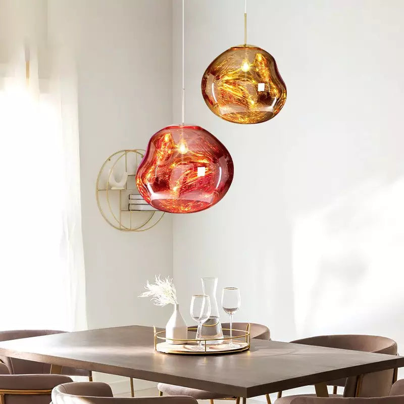 Norvo | Smelt Pendellampe - Moderne Glass Henge lampe for Kjøkkenøy & Spisestue