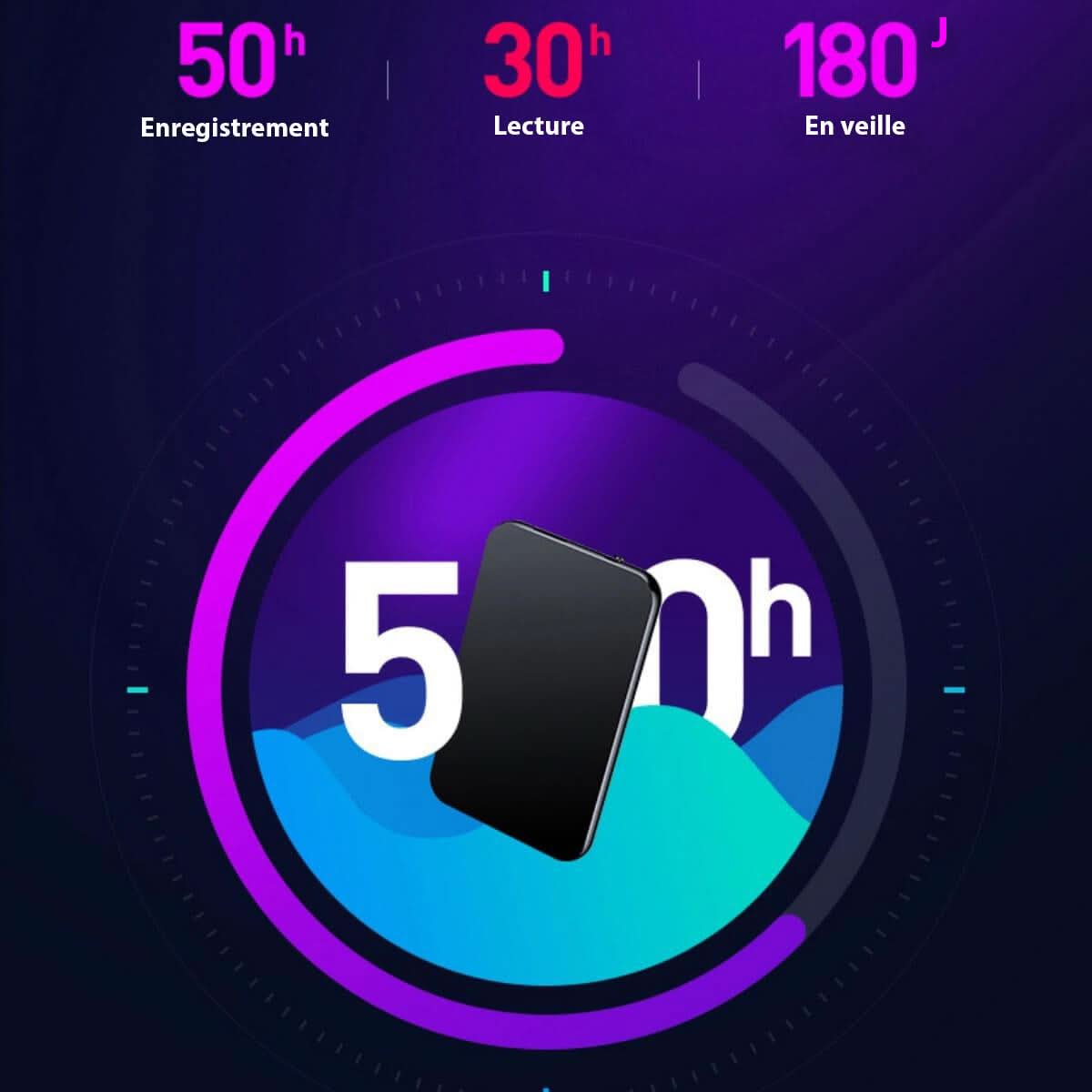 Norvo | Mini Voice Recorder med Lang Batterilevetid