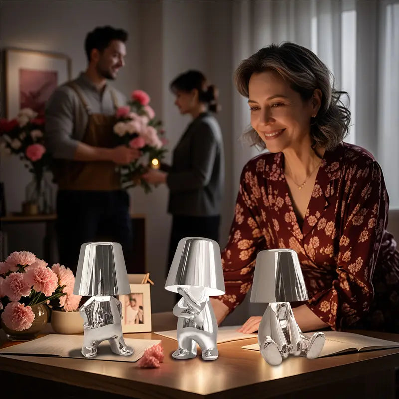 Norvo | 5 Brothers Trådlampe – Oppladbar LED Designlampe med Dimbar Lys (Varm Hvit)