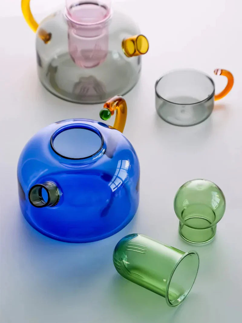 Norvo | Farge Bloom Glass Kjele & Kopp Sett
