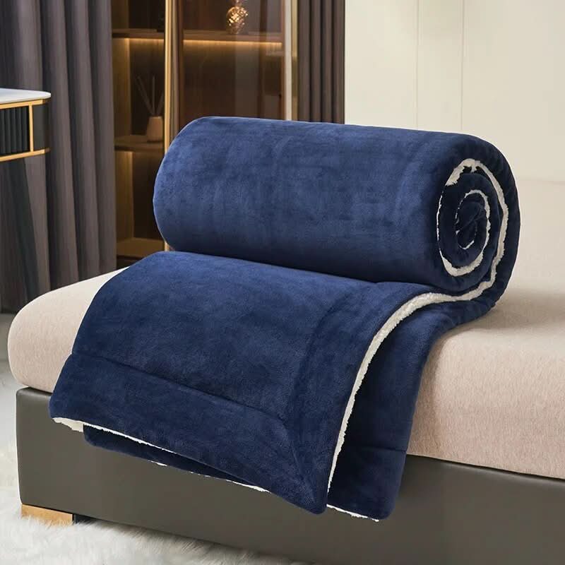 Norvo | Reversibel Sherpa Fleece Teppe for Seng og Sofa