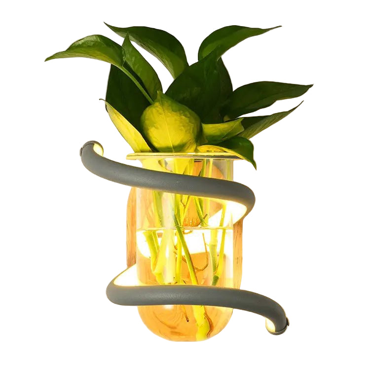 Norvo | NORDLUME – Nordisk Tre Utendørs Veggvase Lampe med LED Belysning