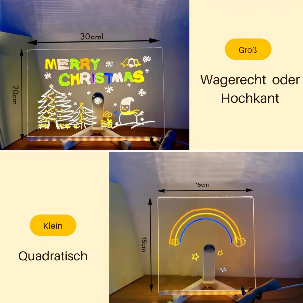 Norvo | LumiArt LED skilt | Kreativt tegnebrett for strålende kunstverk