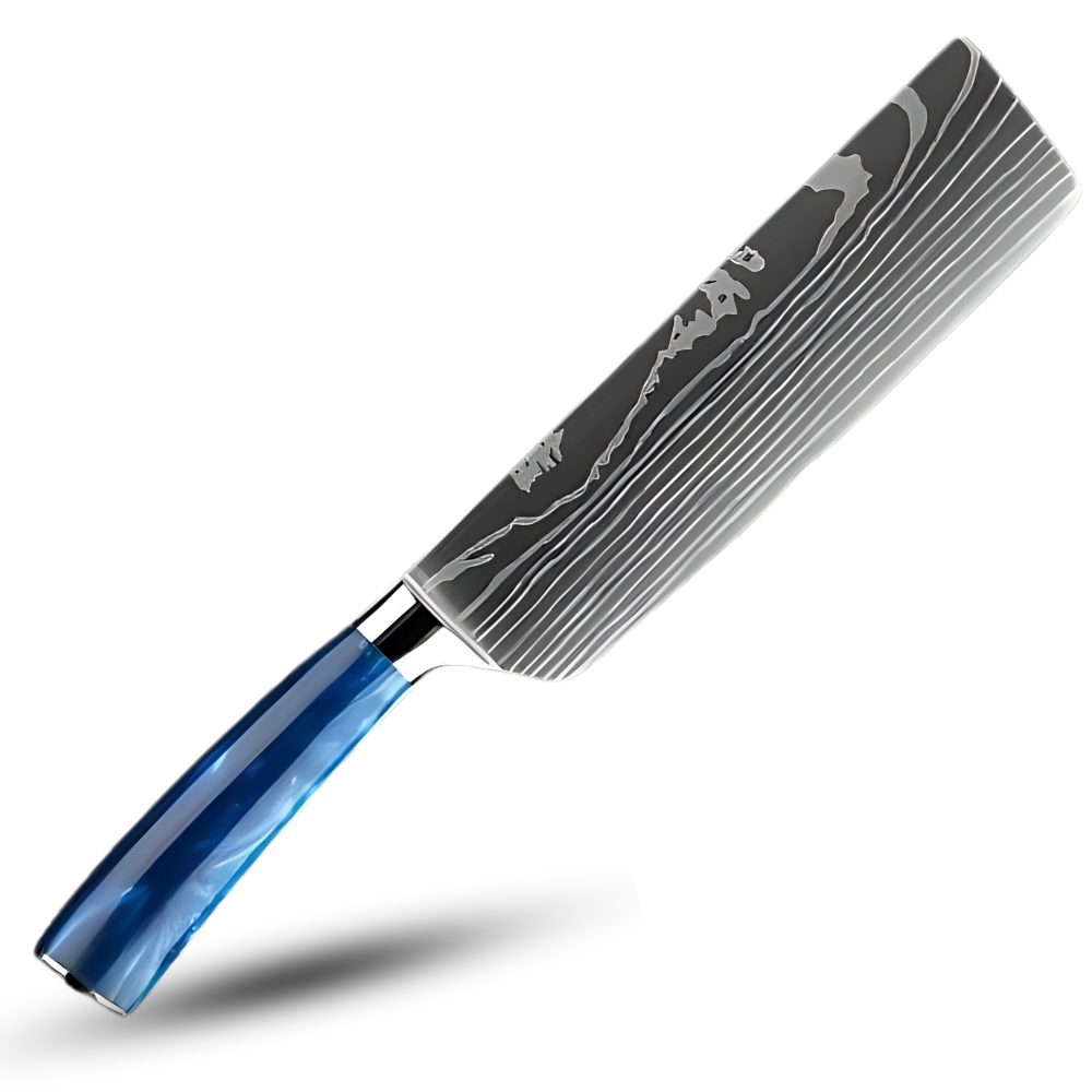 Havblå japanske kniver