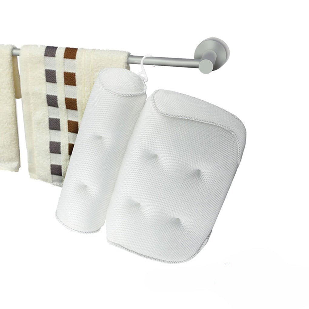 Norvo | Ortopedisk Badekarpute - Pustende Badekar Hodepute laget av 3D Mesh Stoff med Sugekopper
