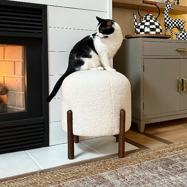 Norvo | 19 Tommers Boucle Ottoman, Velg Fargen
