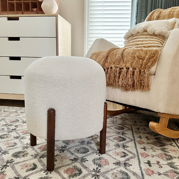 Norvo | 19 Tommers Boucle Ottoman, Velg Fargen