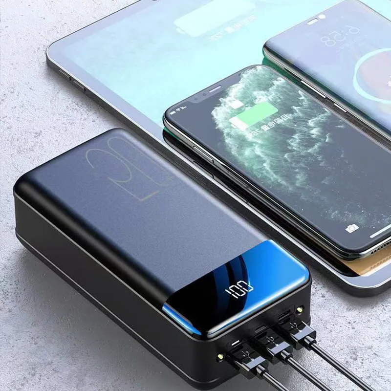 Norvo | 50000mAh stor kapasitet power bank mobiltelefon super hurtiglading bærbar strømkilde mobil datamaskin ekstern strømkilde