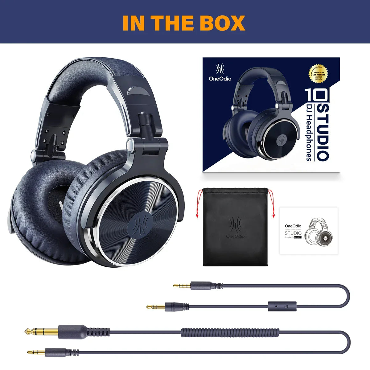 Oneodio Pro 10 Øretelefoner - ANC TWS Støydempende HiFi Stereo Dynamisk DJ Studio Overvåkingshodesett