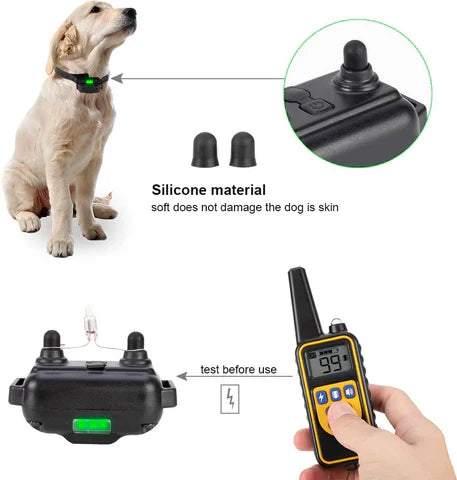 Norvo | 800M Oppladbar Elektrisk Hundetreningskrage | Vanntett, Fjernkontroll & Ideell for Effektiv Hundetrening