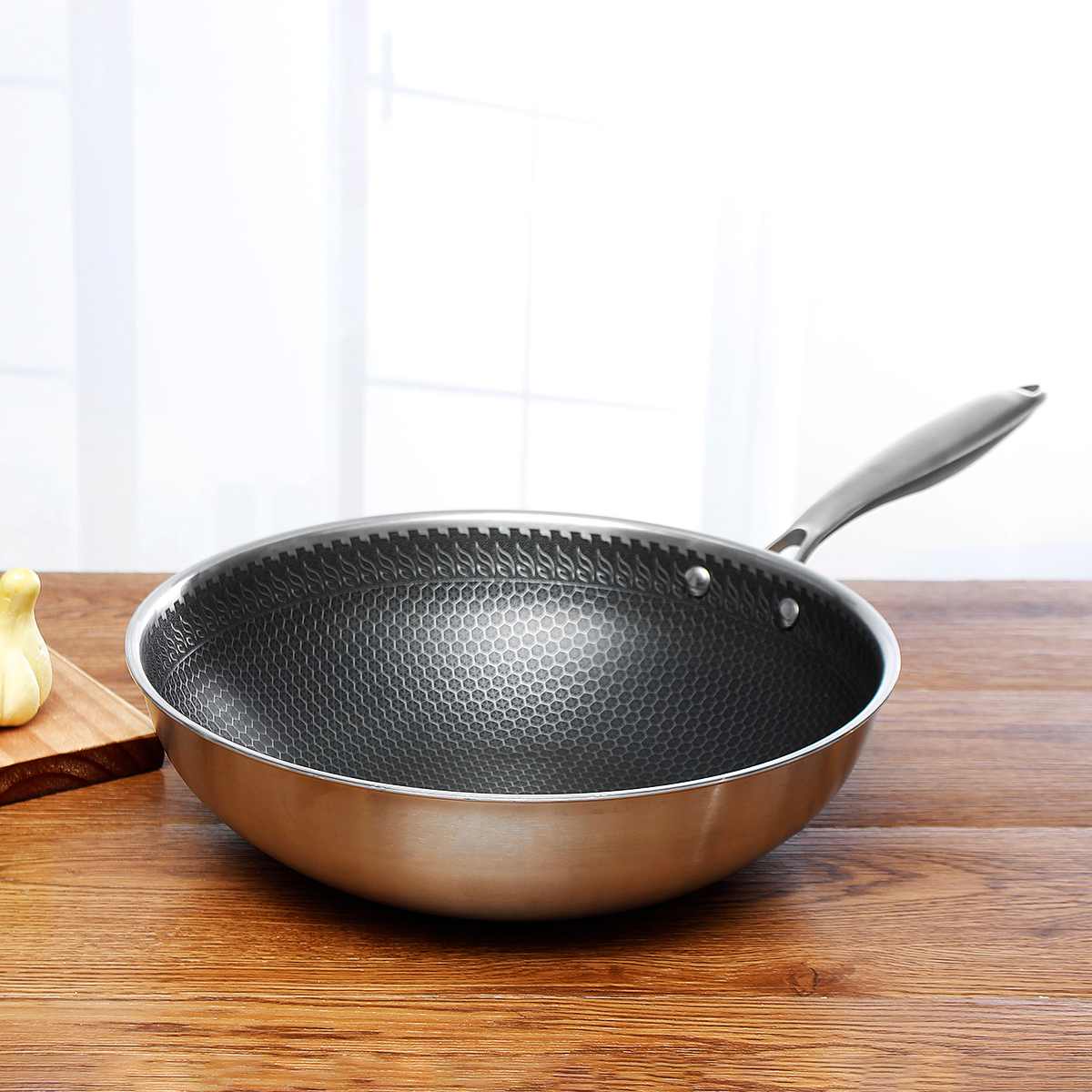 Stekepanne – Non-stick belegg – Rustfritt stål – Non-stick belegg