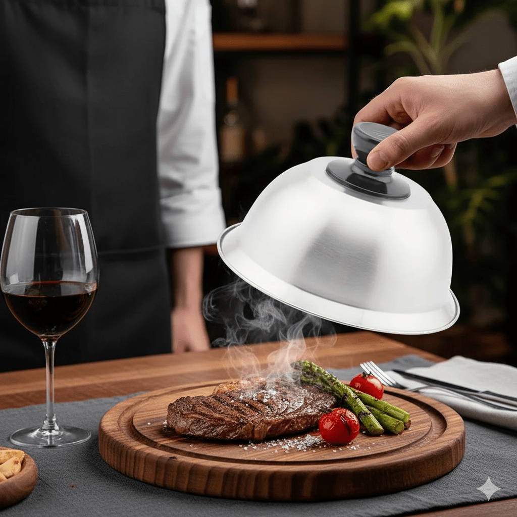 Norvo | PANSHIELD – rustfritt stål hette for jevn matlaging og smelting