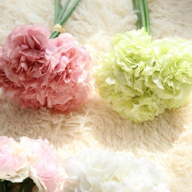 Norvo | Elegant Peony Silke Blomst Bunt - Sett av 5 Hoder