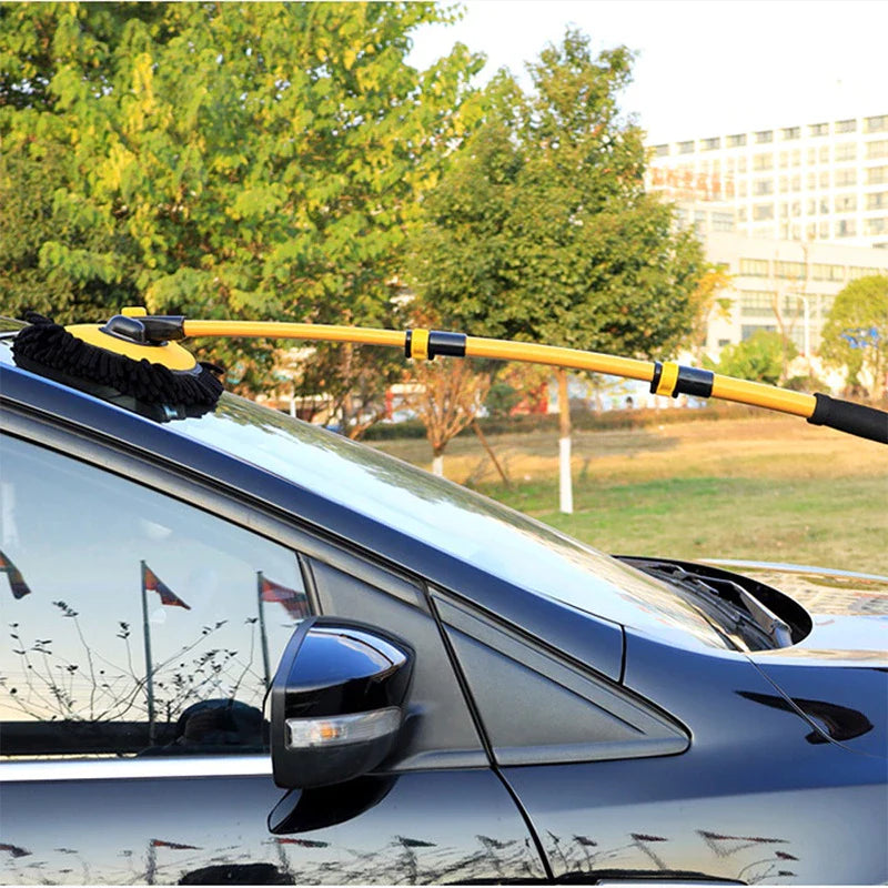 Norvo | Bilvaskmopp – Justerbart, ripesikkert rengjøringsverktøy for biler, vinduer & mer