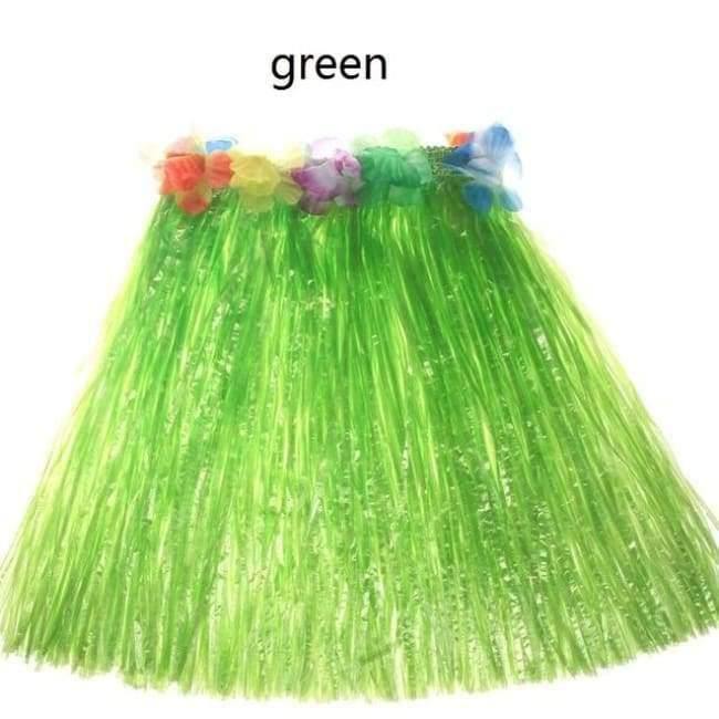 Norvo | 5PCS/Set Plastfiber Kvinner Gresskjørt Hula-Rock Hawaii Kostymer 30CM/40CM/60CM Dame Kledning Festlige & Festbehov