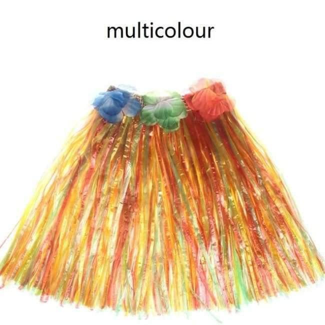 Norvo | 5PCS/Set Plastfiber Kvinner Gresskjørt Hula-Rock Hawaii Kostymer 30CM/40CM/60CM Dame Kledning Festlige & Festbehov