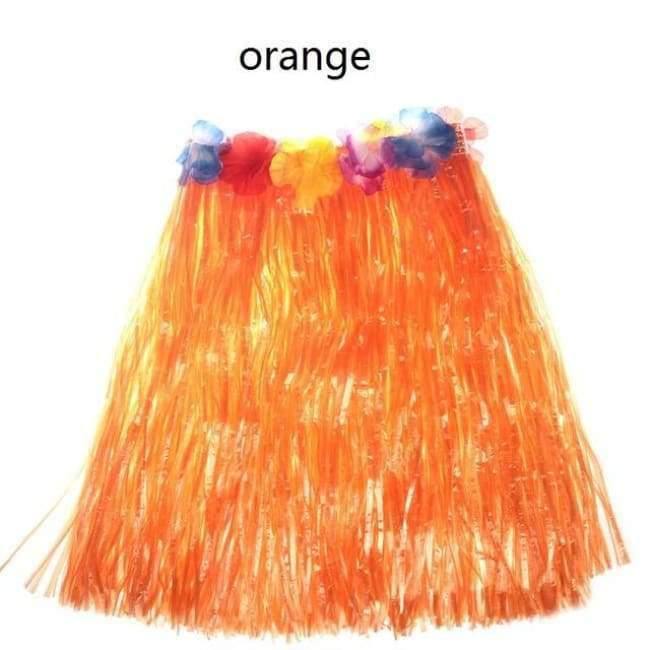 Norvo | 5PCS/Set Plastfiber Kvinner Gresskjørt Hula-Rock Hawaii Kostymer 30CM/40CM/60CM Dame Kledning Festlige & Festbehov